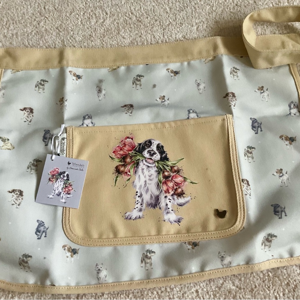 NWT Wrendale Designs Dog Theme Gardening Apron - Picture 3 of 10